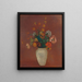 Blumenstrauß in einer chinesischen Vase - Odilon Redon — gerahmtes Bild an der Wand