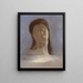 Augen geschlossen - Odilon Redon — gerahmtes Bild an der Wand