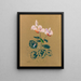 Cyclamen - Odilon Redon — gerahmtes Bild an der Wand