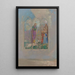Andacht in der Nähe eines roten Busches - Odilon Redon — gerahmtes Bild an der Wand