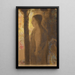 Figur vor einem Baum - Odilon Redon — gerahmtes Bild an der Wand