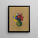 Geranien und Feldblumen - Odilon Redon — gerahmtes Bild an der Wand