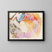 Junge Frau und Blumen - Odilon Redon — gerahmtes Bild an der Wand