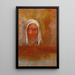 Die Jungfrau der Morgenröte - Odilon Redon — gerahmtes Bild an der Wand