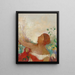 L-Kunstdruck des Gemäldes Der vorbestimmte Junge Ophélie - Odilon Redon — gerahmtes Bild an der Wand