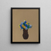 Gedanken - Odilon Redon — gerahmtes Bild an der Wand