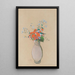 Blumenvasen - Odilon Redon — gerahmtes Bild an der Wand