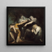 Œdipe verfluchend seinen Sohn Polynices - Henry Fuseli — gerahmtes Bild an der Wand