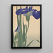 Iris bleus - Ohara Koson — gerahmtes Bild an der Wand