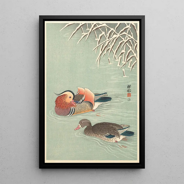 Enten Mandarinen - Ohara Koson — gerahmtes Bild an der Wand