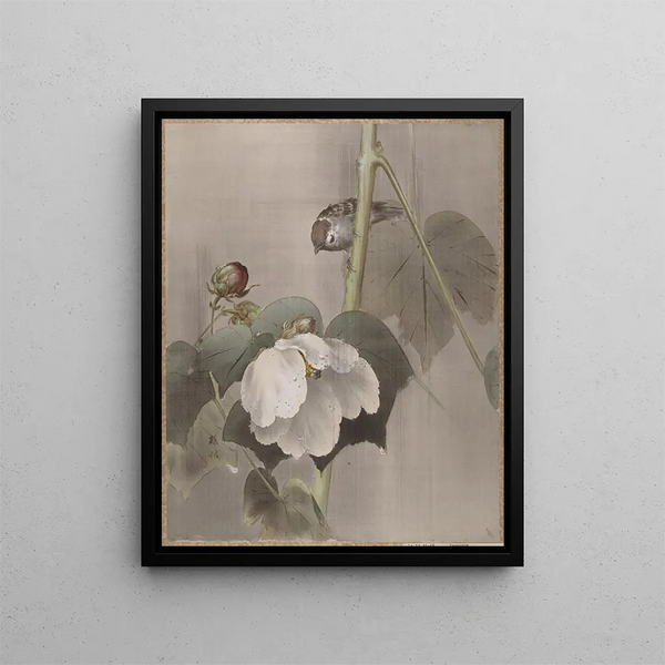 Okada Baison - Cotton Rose Mallows in the Rain.webp
