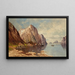 Ein Fjord - Olaf Petersen — gerahmtes Bild an der Wand