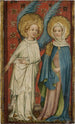 L'Ange und Maria Magdalena am Grab - Alter Meister der Kleiderschranktüren von Aachen — Ansicht des Kunstwerks
