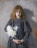 Mädchen mit Chrysanthemen - Olga Boznańska — Ansicht des Kunstwerks