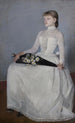 Dame in weißem Kleid - Olga Boznańska — Ansicht des Kunstwerks