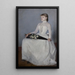 Dame in weißem Kleid - Olga Boznańska — gerahmtes Bild an der Wand