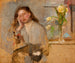 Skizze eines Porträts eines jungen Mädchens - Olga Boznańska — Ansicht des Kunstwerks