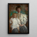 Portrait von Julia Puget geborene Kwilecka mit ihrem Sohn Jacek - Olga Boznańska — gerahmtes Bild an der Wand
