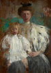 Portrait von Julia Puget geborene Kwilecka mit ihrem Sohn Jacek - Olga Boznańska — Ansicht des Kunstwerks