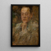 Portrait des Bildhauers Stefan Zbigniewicz - Olga Boznańska — gerahmtes Bild an der Wand