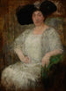 Portrait einer französischen Schriftstellerin Gabrielle Réval - Olga Boznańska — Ansicht des Kunstwerks