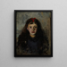 Portrait einer Mädchen, Zofia Sokoowska - Olga Boznanska — gerahmtes Bild an der Wand