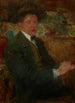 Portrait eines Mannes mit Hut - Olga Boznańska — Ansicht des Kunstwerks