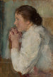 Portrait einer Dame im Profil - Olga Boznańska — Ansicht des Kunstwerks