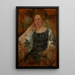 Portrait einer Amerikanerin - Olga Boznańska — gerahmtes Bild an der Wand