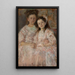 Portrait der Mädchen Helena Chmielarczyk und Wadysawa Chmielarczyk - Olga Boznańska — gerahmtes Bild an der Wand