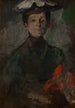 Selbstporträt mit Blumen - Olga Boznańska — Ansicht des Kunstwerks