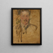 Esquisse du portrait de M. Beyley - Olga Boznańska — gerahmtes Bild an der Wand