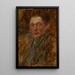 Studie einer männlichen Figur - Olga Boznańska — gerahmtes Bild an der Wand