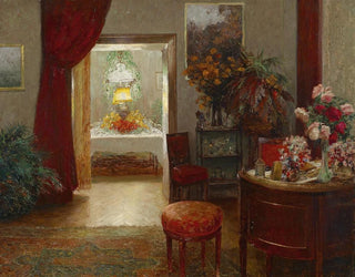 Olga WisingerFlorian - Interieur mit festlich gedecktem Tisch.webp