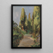 Landschaft im Park - Olga Wisinger-Florian — gerahmtes Bild an der Wand