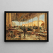 Der Fischmarkt in Venedig - Olga Wisinger-Florian — gerahmtes Bild an der Wand