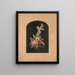 Ancre und Blumen Nr.2 - Olive E. Whitney — gerahmtes Bild an der Wand
