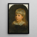 Charles Downing Lay Portrait des Sohnes des Künstlers - Oliver Ingraham Lay — gerahmtes Bild an der Wand