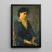 Hester Marian Wait Lay Portrait der Ehefrau des Künstlers - Oliver Ingraham Lay — gerahmtes Bild an der Wand