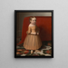 Portrait einer jungen Mädchen mit Rose - Oliver Tarbell Eddy — gerahmtes Bild an der Wand