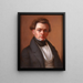 Selbstporträt - Oliver Tarbell Eddy — gerahmtes Bild an der Wand