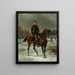 Henry Houssaye 1848-1911 Historiker und Kritiker in Uniform eines Unterleutnants der Mobilen im Jahr 1871 - Olivier Pichat — gerahmtes Bild an der Wand