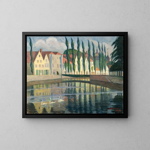 von Brügge - Olof Sager-Nelson — gerahmtes Bild an der Wand