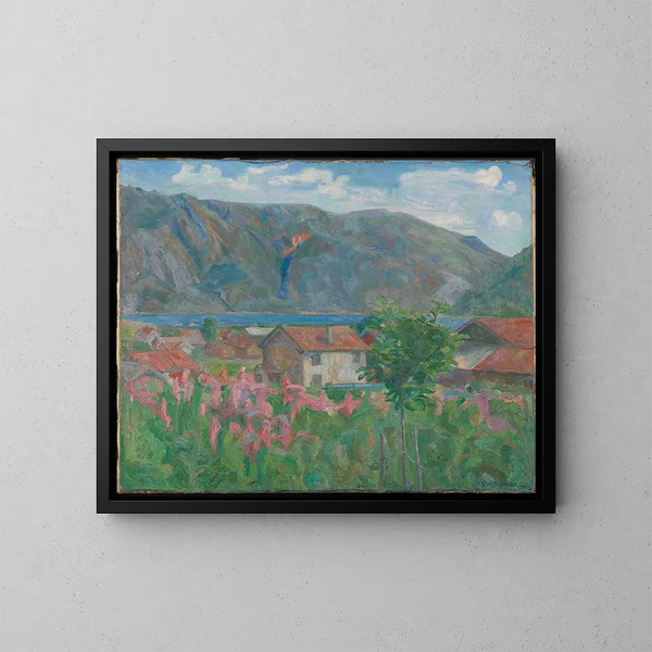 De Seljord - Oluf Wold-Torne — gerahmtes Bild an der Wand