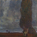 Orage approchant Le Grand Peuplier II - Gustav Klimt — in einem Innenraum präsentiert
