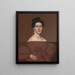 Portrait d'Eliza C. Ayres - Orlando Hand Bears — gerahmtes Bild an der Wand