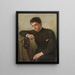 Portrait von Hermann Dischler - Oscar Arthur Bluhm — gerahmtes Bild an der Wand