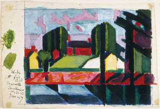 Oscar Bluemner - Study for Old Canal Red Green.webp