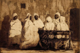 Oscar Parviainen - Arabs In Front Of A Caf In Biskra.webp