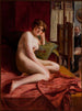 Pendant la pose - Oscar Pereira da Silva — Ansicht des Kunstwerks